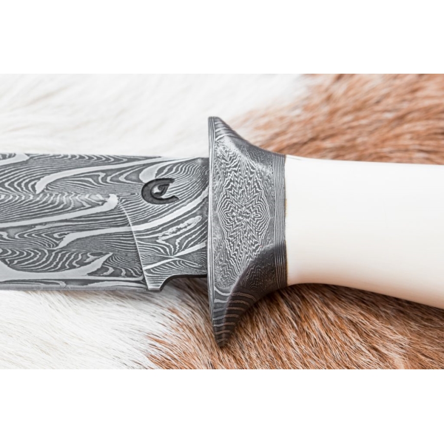 Eksklusive Damaskus knive 15 cm mammut stødtand