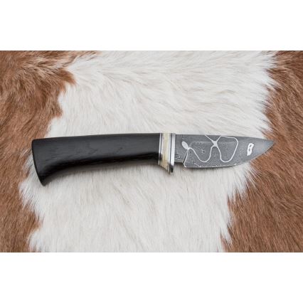 Eksklusive Damaskus knive 8,6 cm eg/kamelknogle