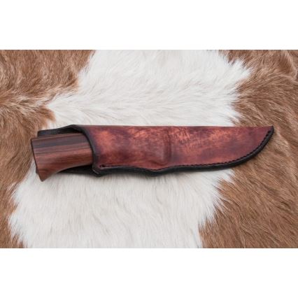 Eksklusive Damaskus knive 9,6 cm rosentræ santos/ibenholt
