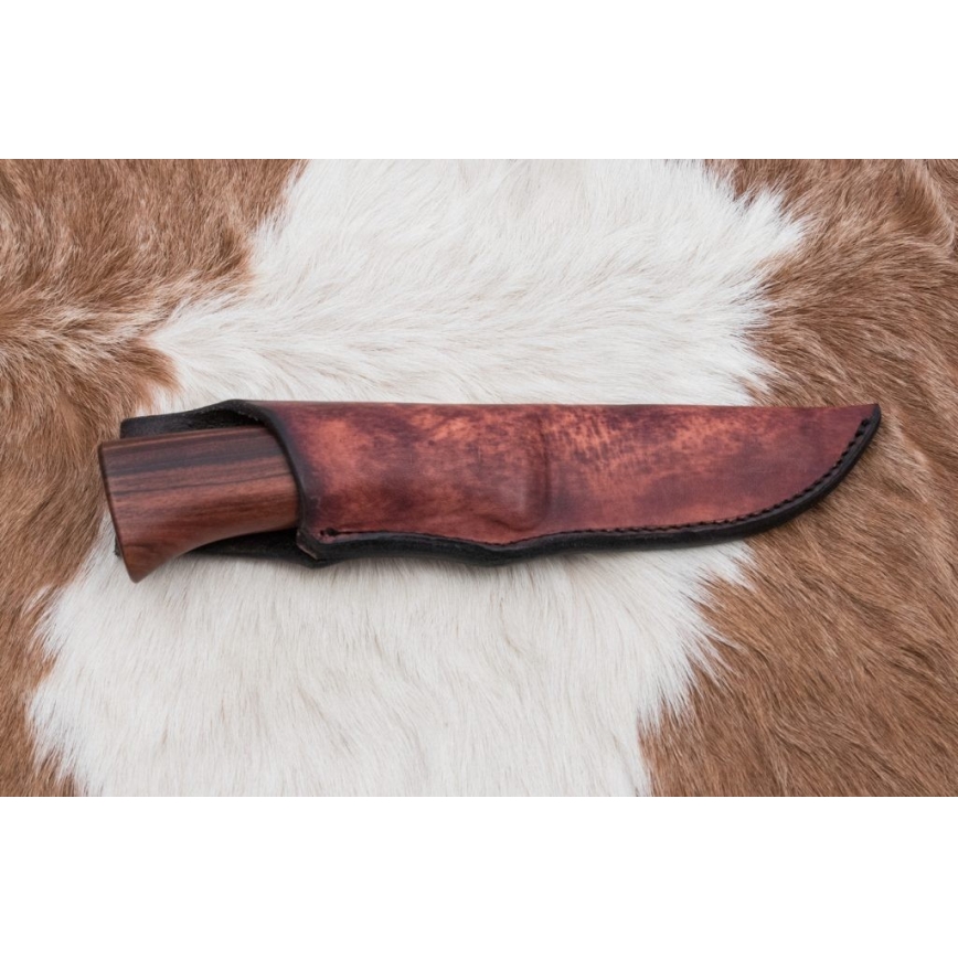 Eksklusive Damaskus knive 9,6 cm rosentræ santos/ibenholt
