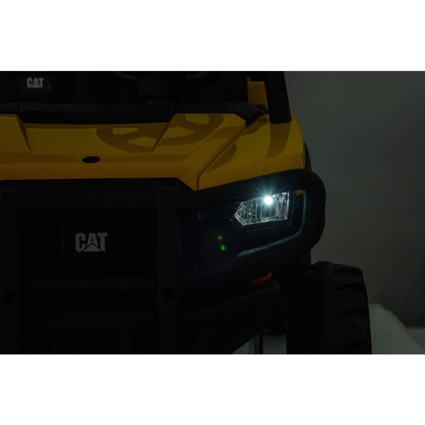 Elbil CAT 60W/7500 mAh gul/sort + fjernbetjening