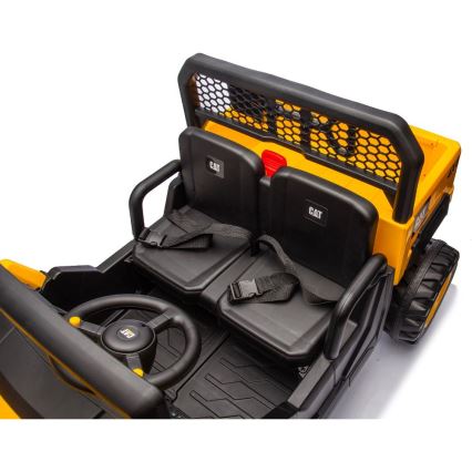 Elbil CAT 60W/7500 mAh gul/sort + fjernbetjening