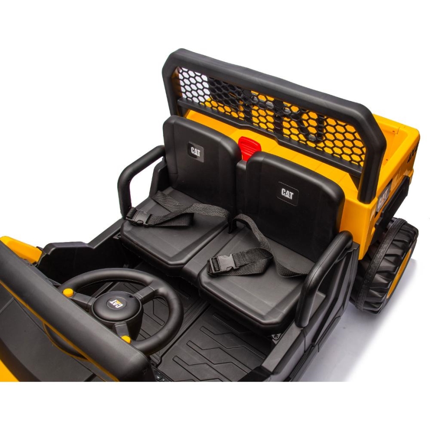 Elbil CAT 60W/7500 mAh gul/sort + fjernbetjening