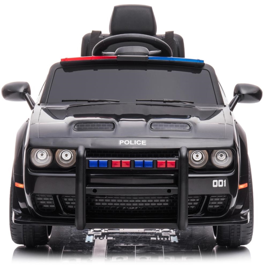 Elbil Dodge Challenger Politibil 50W/4500 mAh  sort/hvid