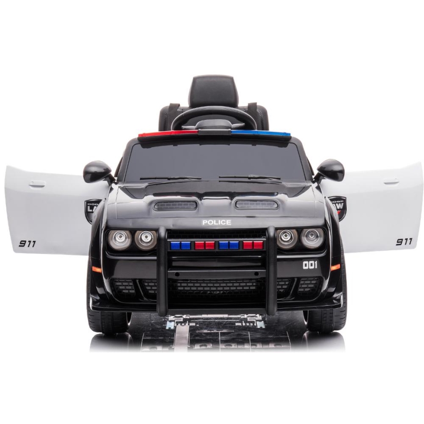 Elbil Dodge Challenger Politibil 50W/4500 mAh  sort/hvid