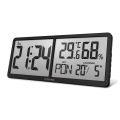 ELDONEX ECL-1110-BK - Digitalt vægur TimeCheck 4xAA sort