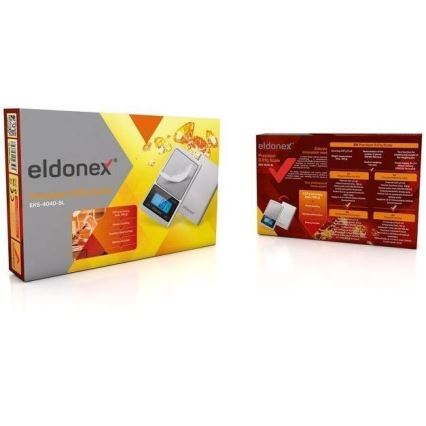 ELDONEX EKS-4040-SL - Vægt m. høj præcision 2xCR2032 sølvfarvet