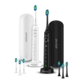 ELDONEX ETB-1010-BW - Sæt med 2 soniske tandbørster SonicPro DuoPack IPX7, sort + hvid
