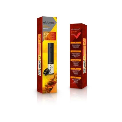ELDONEX EWO-2100-BK - Elektrisk vinåbner 4xAA sort