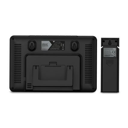 ELDONEX EWS-1010-BK - Vejrstation med LCD-display 2xAAA sort
