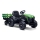 Eldrevet traktor med trailer 2x30W/7000 mAh sort/grøn + fjernbetjening