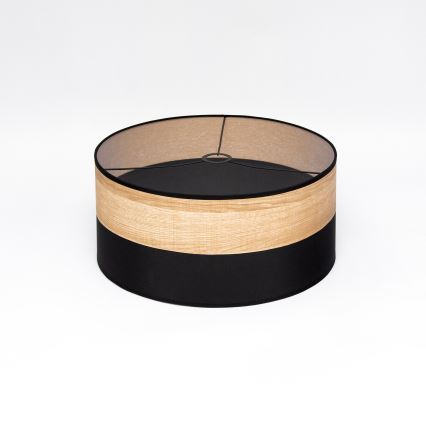 Elegant pendel ALBA med kabelophæng — 1xE27/15W/230V, Ø 45 cm, sort/brun