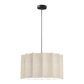 Elegant WAVY-pendel på wire 1xE27/14W/230V, beige