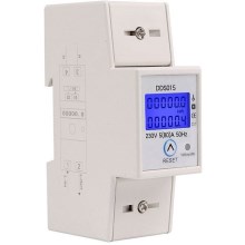 Elektricitetsmåler til DIN-skinne enkeltfaset DDS015