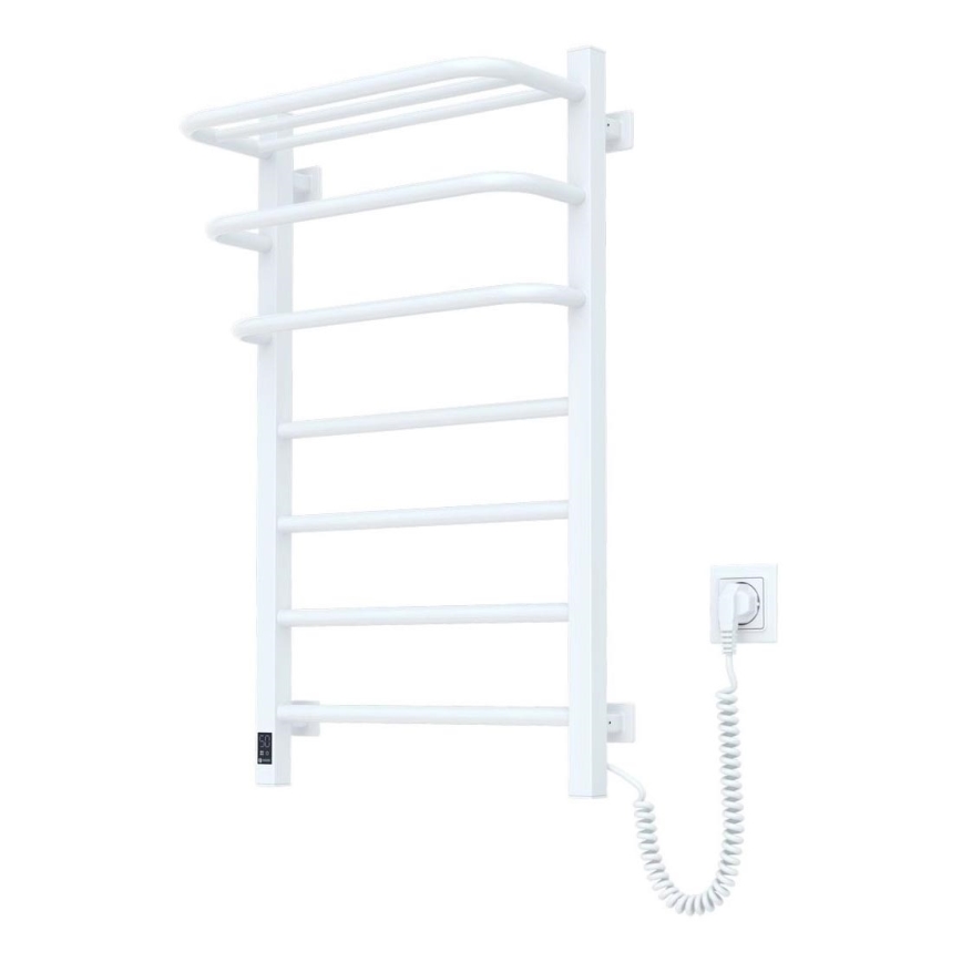 Elektrisk badeværelsesradiator med termostat FORTIS 350W/230V 80,6 cm IP44 hvid højre