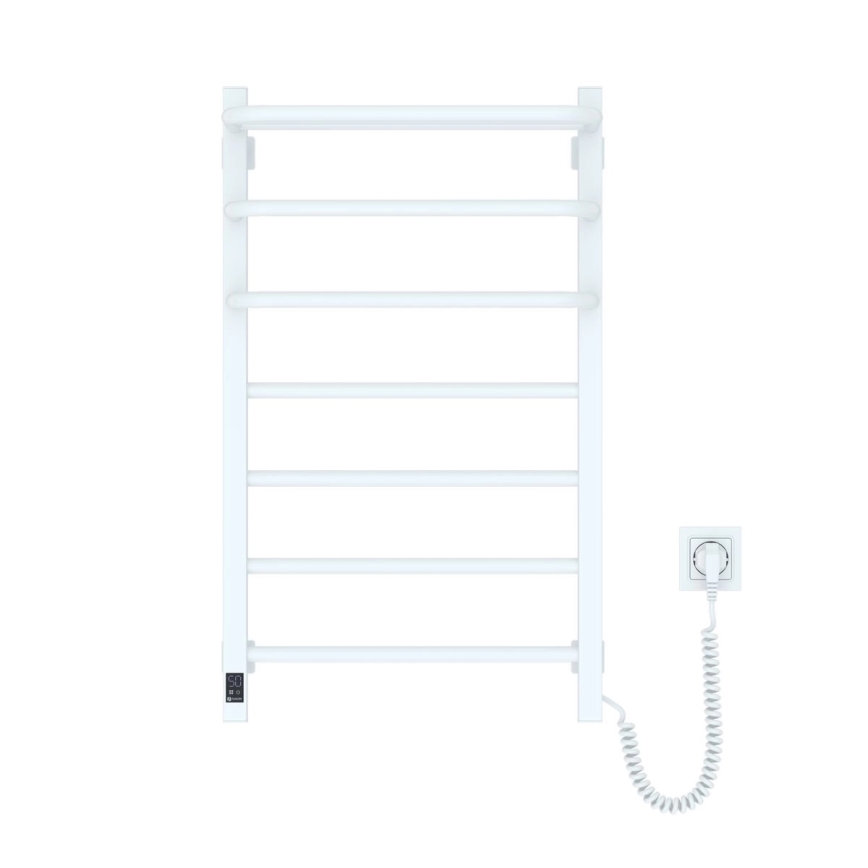 Elektrisk badeværelsesradiator med termostat FORTIS 350W/230V 80,6 cm IP44 hvid højre