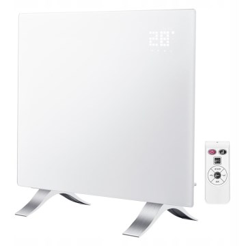 Elektrisk direktevarmer/konvektor NEO 1000W Wi-Fi Tuya IP24 + fjernbetjening