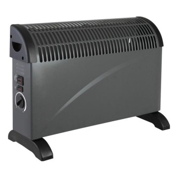 Elektrisk direktevarmer/konvektor SONDO 750/1250/2000W/230V sort