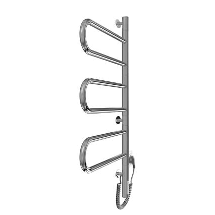 Elektrisk drejelig håndklædetørrer TRISTAR 80W/230V 80x44,5 cm IP44, rustfrit stål/blank krom