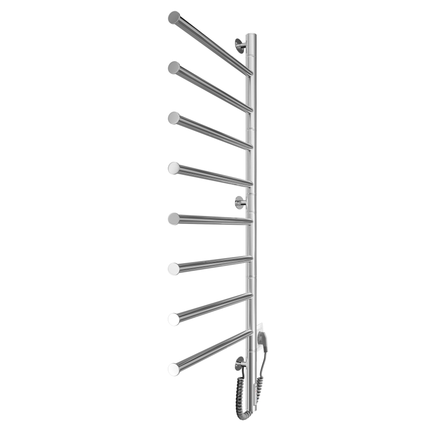 Elektrisk roterende håndklædetørrer VEER 95W/230V 102,5x44,5 cm rustfrit stål/blank krom
