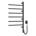 Elektrisk drejelig håndklædetørrer med termostat ARABESQUE, 105 W, 82 x 49 cm, sort