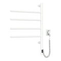 Elektrisk drejelig håndklædetørrer med termostat ARABESQUE 60W 65x49 cm  hvid