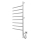 Elektrisk drejelig håndklædetørrer VEER 95W/230V 100x44,5 cm rustfrit stål/blank krom