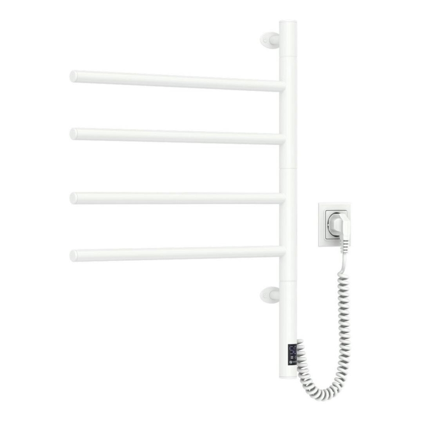 Elektrisk håndklædeholder m. termostat drejelig ARABESQUE 150W/230V 64,6 cm IP44 hvid