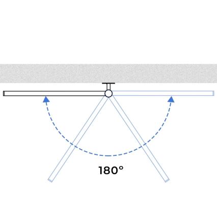 Elektrisk håndklædeholder m. termostat drejelig ARABESQUE 150W/230V 64,6 cm IP44 sort