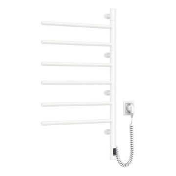 Elektrisk håndklædeholder m. termostat drejelig ARABESQUE 196W/230V 81,8 cm IP44 hvid
