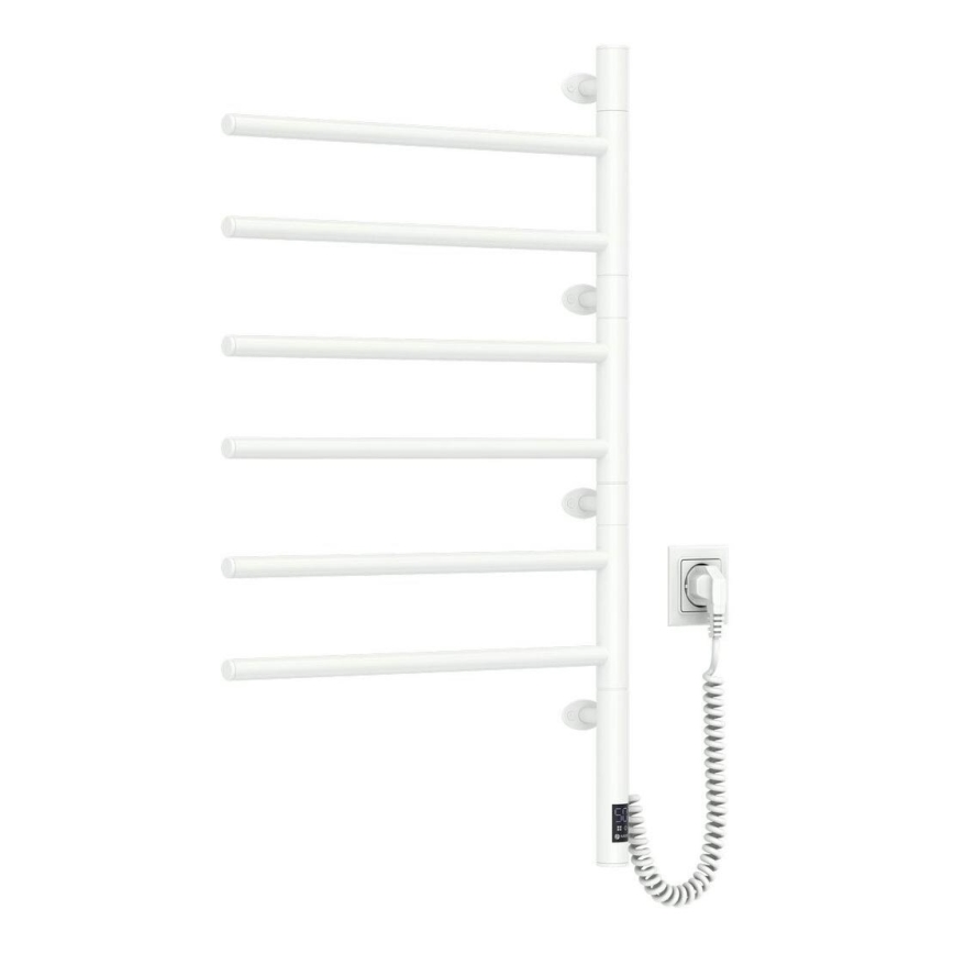 Elektrisk håndklædeholder m. termostat drejelig ARABESQUE 196W/230V 81,8 cm IP44 hvid