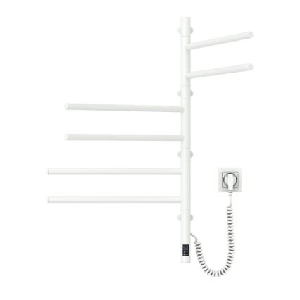 Elektrisk håndklædeholder m. termostat drejelig ARABESQUE 196W/230V 81,8 cm IP44 hvid