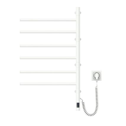 Elektrisk håndklædeholder m. termostat drejelig ARABESQUE 196W/230V 81,8 cm IP44 hvid