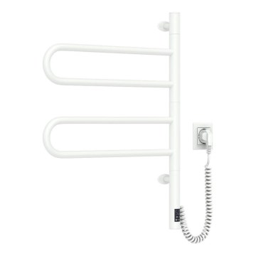 Elektrisk håndklædeholder m. termostat drejelig FOUETTE 128W/230V 64,6 cm IP44 hvid