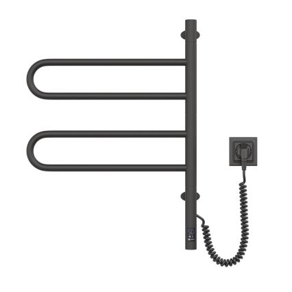 Elektrisk håndklædeholder m. termostat drejelig FOUETTE 128W/230V 64,6 cm IP44 sort