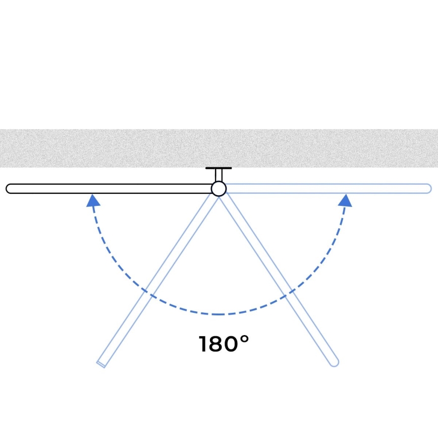 Elektrisk håndklædeholder m. termostat drejelig FOUETTE 185W/230V 81,8 cm IP44 sort