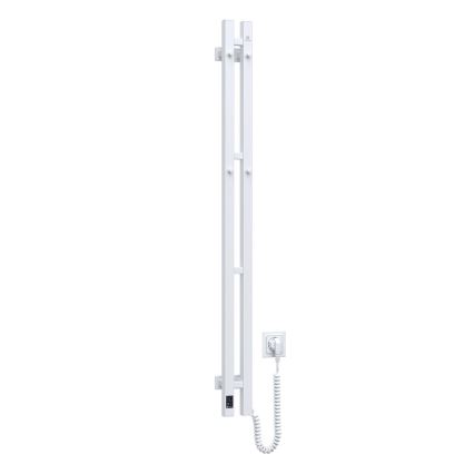 Elektrisk håndklædeholder m. termostat SILOUETTE 187W/230V 120,6 cm IP44 hvid højre kantet