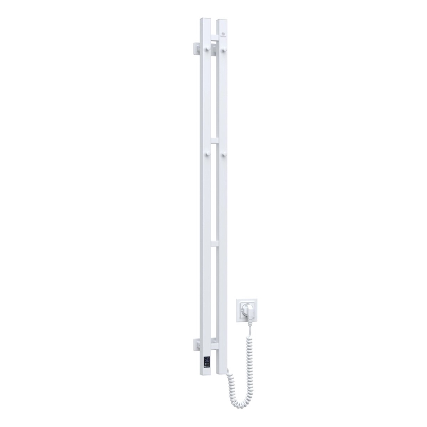 Elektrisk håndklædeholder m. termostat SILOUETTE 187W/230V 120,6 cm IP44 hvid højre kantet