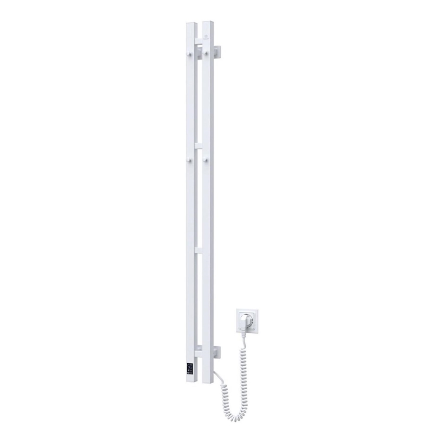 Elektrisk håndklædeholder m. termostat SILOUETTE 187W/230V 120,6 cm IP44 hvid højre kantet