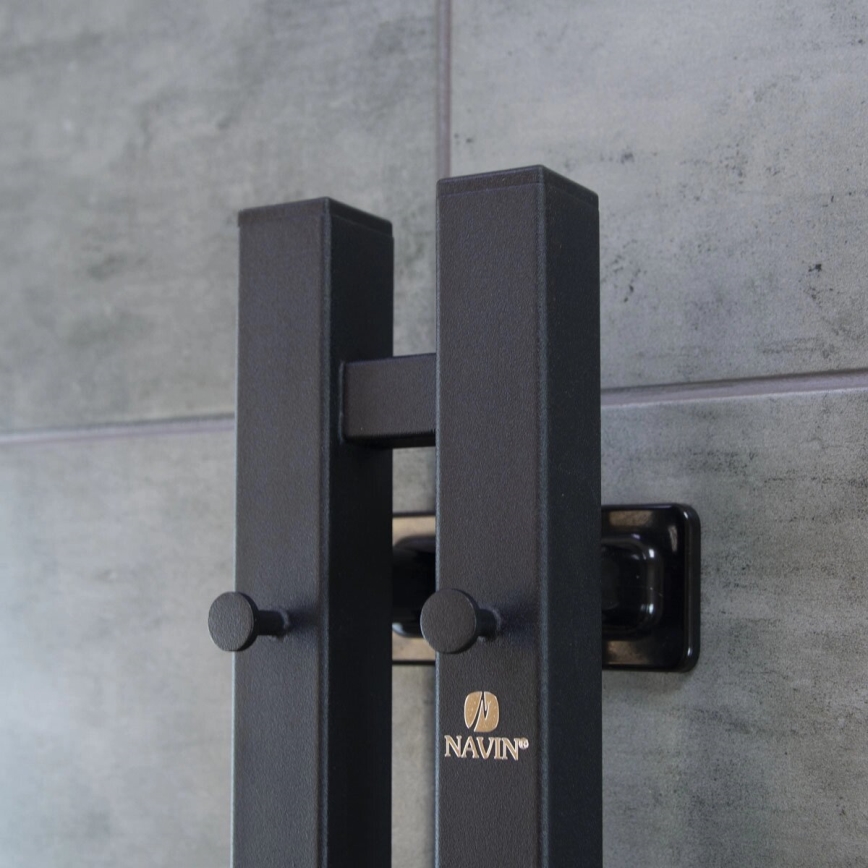 Elektrisk håndklædeholder m. termostat SILOUETTE 187W/230V 120,6 cm IP44 sort højre kantet
