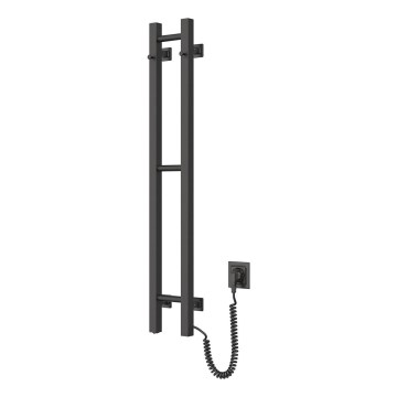 Elektrisk håndklædeholder SILOUETTE 187W/230V 101,1 cm IP44 sort højre kantet