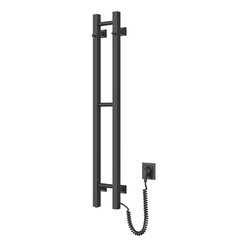 Elektrisk håndklædeholder SILOUETTE 187W/230V 101,1 cm IP44 sort højre kantet