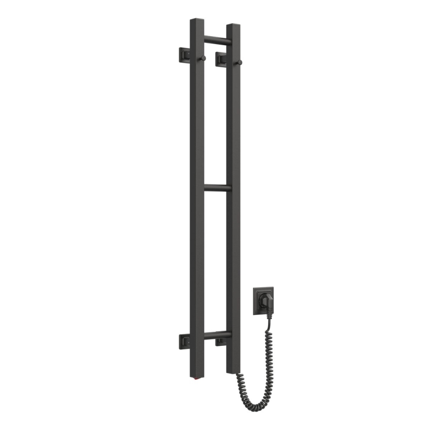 Elektrisk håndklædeholder SILOUETTE 187W/230V 101,1 cm IP44 sort højre kantet
