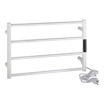 Elektrisk håndklædetørrer 56x37 63W rustfrit stål/hvid