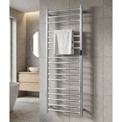 Elektrisk håndklædetørrer 60x168 cm 285W rustfrit stål