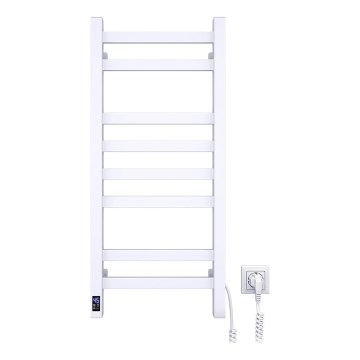 Elektrisk håndklædetørrer med termostat AVANGARD, 105 W, 80 x 36 cm, hvid, højre