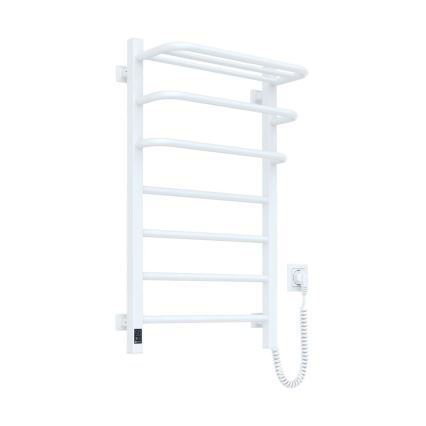 Elektrisk håndklædetørrer med termostat FORTIS, 155 W, 80 x 48 cm, hvid, højrevendt