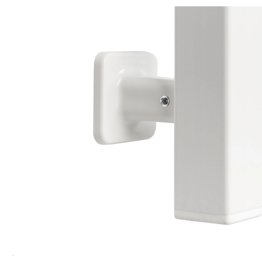 Elektrisk håndklædetørrer med termostat SILOUETTE 106W 150x9cm hvid højre