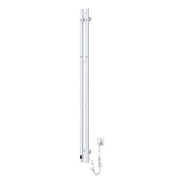 Elektrisk håndklædetørrer med termostat SILOUETTE 200W/230V 150,6 cm IP44 hvid højre
