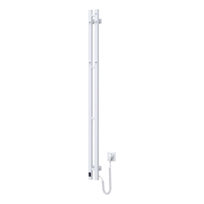 Elektrisk håndklædetørrer med termostat SILOUETTE 200W/230V 150,6 cm IP44 hvid højre